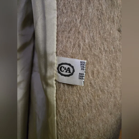 C&A Women's Tan Wool Coat - Picture 6 of 11